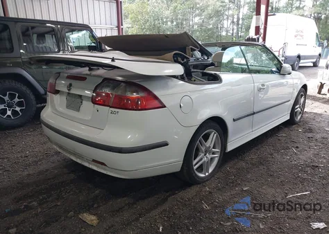 2007 Saab 9-3 2.0T из США, поврежденный, VIN YS3FD79Y076101605